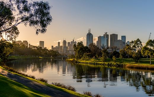 Melbourne City Skyline and Yarra River