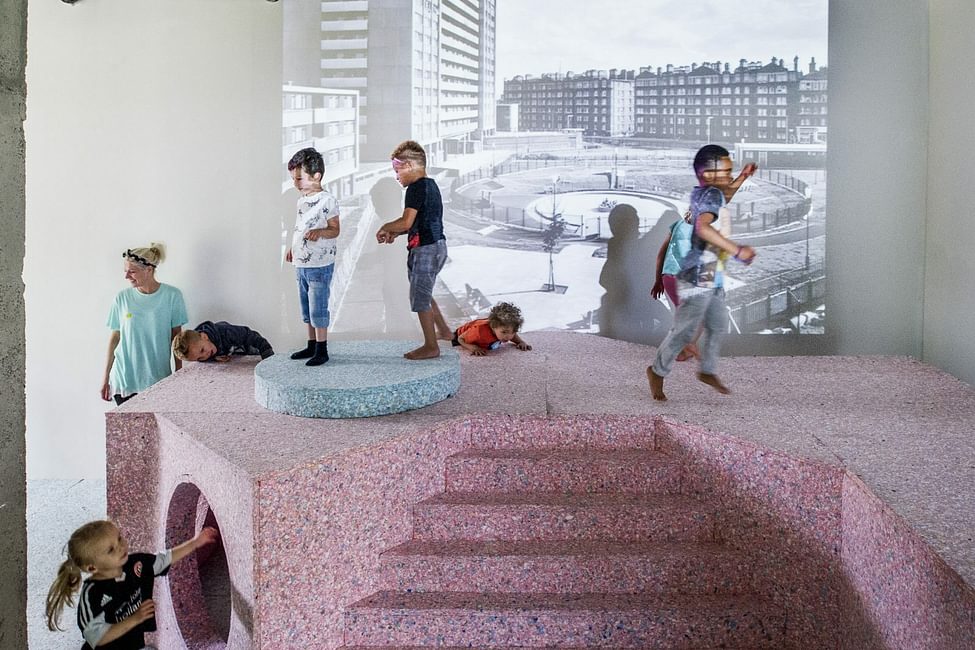 Simon Terrill Assemble The Brutalist Playground Park Hill 2 install view at S1 Artspace Sheffield 2016 Courtesy Artist and Designer